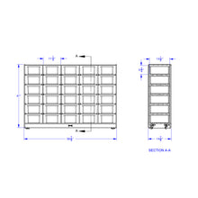 Load image into Gallery viewer, Jonti-Craft® 30 Tub Mobile Storage - with Colored Tubs - MMEE Distributors
