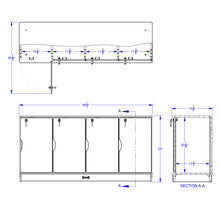 Load image into Gallery viewer, Rainbow Accents® Stacking Lockable Lockers -  Single Stack - Teal - MMEE Distributors
