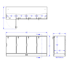 Load image into Gallery viewer, Rainbow Accents® Stacking Lockable Lockers -  Single Stack - Black - MMEE Distributors
