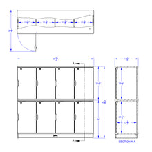 Load image into Gallery viewer, MapleWave® Stacking Lockable Lockers -  Double Stack - MMEE Distributors
