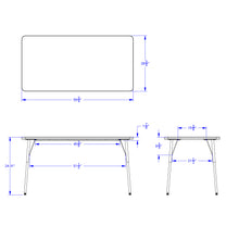 Load image into Gallery viewer, Berries® Rectangle Activity Table - 30&quot; X 60&quot;, A-height - Gray/Red/Gray - MMEE Distributors
