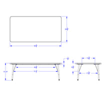 Load image into Gallery viewer, Berries® Rectangle Activity Table - 30&quot; X 60&quot;, E-height - Maple/Black/Black - MMEE Distributors
