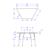 Load image into Gallery viewer, Berries® Trapezoid Activity Tables - 24&quot; X 48&quot;, A-height - Maple/Maple/Camel - MMEE Distributors
