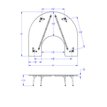 Load image into Gallery viewer, Berries® Horseshoe Activity Table - 66&quot; X 60&quot;, T-height - Gray/Purple/Gray - MMEE Distributors
