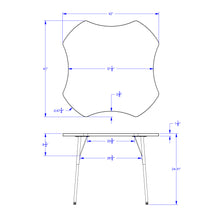 Load image into Gallery viewer, Berries® Four Leaf Activity Table, A-height - Gray/Orange/Gray - MMEE Distributors
