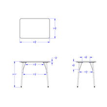 Load image into Gallery viewer, Berries® Rectangle Activity Table - 24&quot; X 36&quot;, A-height - Gray/Green/Gray - MMEE Distributors
