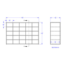 Load image into Gallery viewer, Young Time® 25 Cubbie-Tray Storage - with Clear Bins - MMEE Distributors
