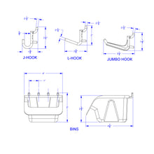 Load image into Gallery viewer, Jonti-Craft® Pegboard Hooks &amp; Bins - 43 Piece Set - MMEE Distributors
