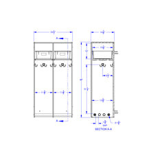 Load image into Gallery viewer, Jonti-Craft® 2 Section Hanging Locker - with Platinum Tubs - MMEE Distributors
