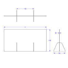 Load image into Gallery viewer, Jonti-Craft® See-Thru Table Divider Shields - 2 Station - 30&quot; x 8&quot; x 16&quot; - MMEE Distributors
