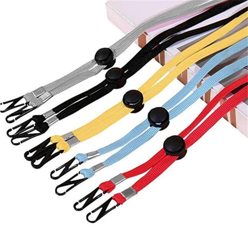 Adjustable Length Face Mask Lanyard - Handy & Convenient Safety Mask Holder & Hanger - MMEE Distributors